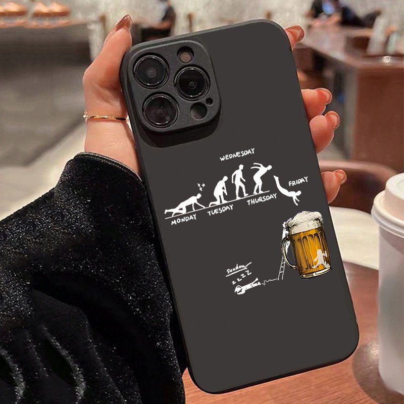 Funda de teléfono creativa con - Beer & Wine Grab reseña y precio