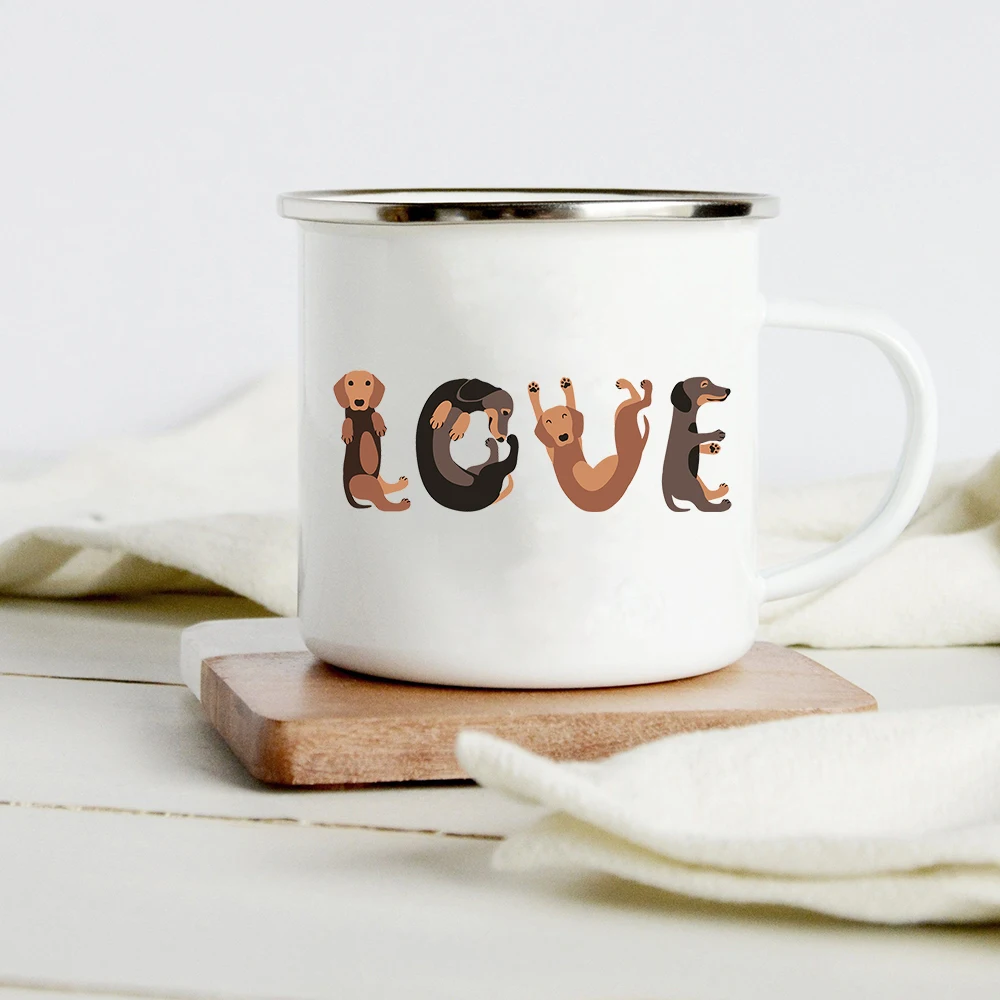 Taza esmaltada creativa con es - Wine Beer Juice reseña y precio