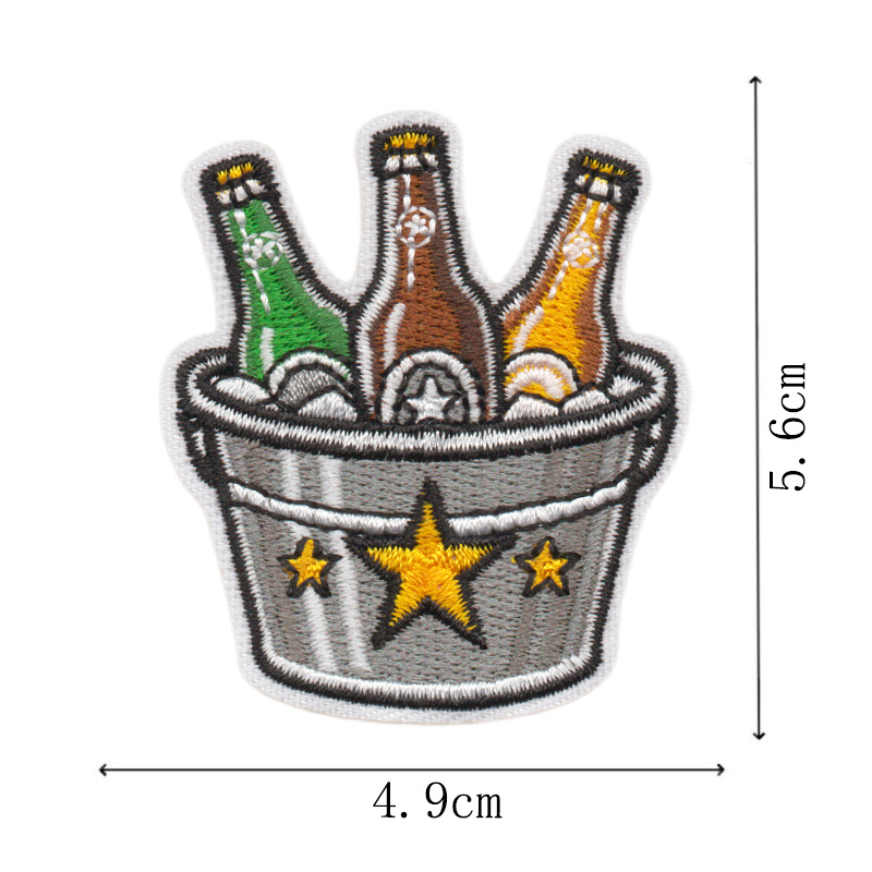 Parche bordado creativo con mo - Wine Beer Difference reseña y precio